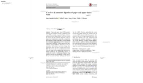 A review of anaerobic digestion of paper and paper board waste